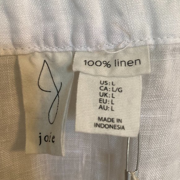 Joie White Linen Top - NWT - Picture 8 of 13